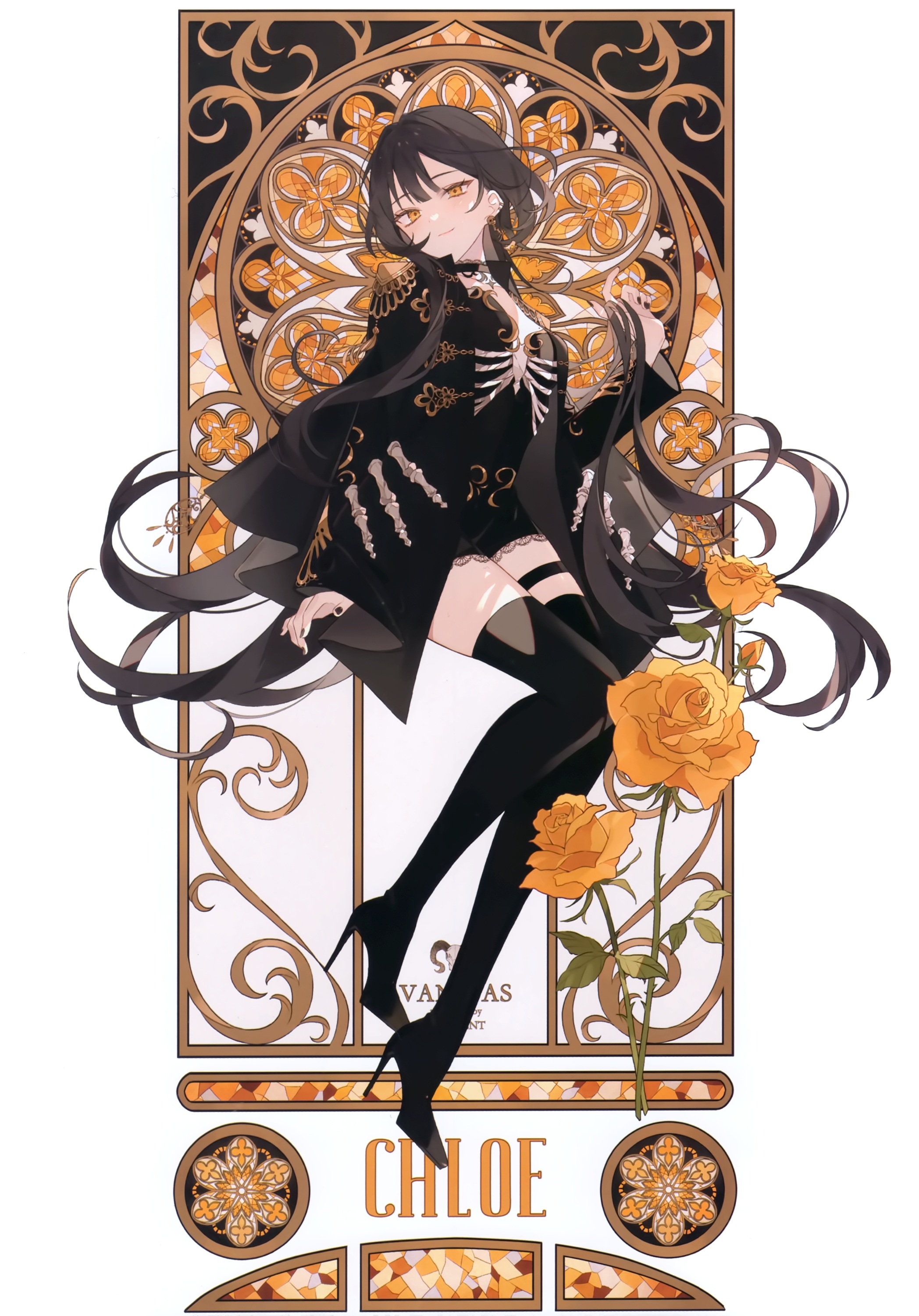 crescent (satsuki) satsuki (miicat) garter heels thighhighs 1184995